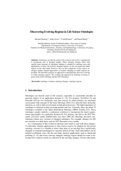 Discovering Evolving Regions in Life Science Ontologies