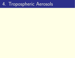 4. Tropospheric Aerosols