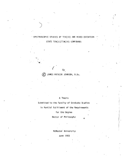Spectroscopic Studies of Tin(IV) and Mixed Oxidation State Tin(II)Tin