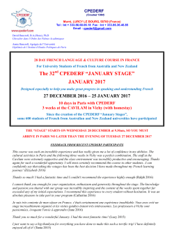 CPEDERF/CAVILAM information - The University of Auckland
