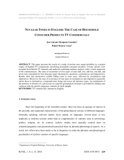 NUCLEAR TONES IN ENGLISH: THE CASE OF HOUSEHOLD