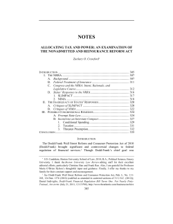 Allocating Tax and Power: An Examination of the