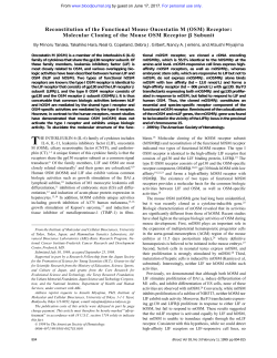 (OSM) Receptor - Blood Journal