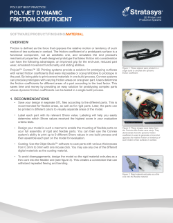 polyjet dynamic friction coefficient