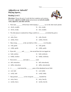 Adjective or Adverb? - Ereading Worksheets