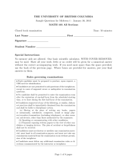 Solution - UBC Math - University of British Columbia