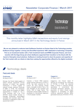 Technology Deal Activity