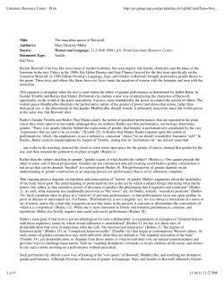 Masculine Queen of Beowulf