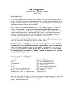 ddRad seq protocol McDaniel lab-150611 - Sites