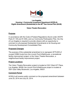 HCIDLA Substantial Amendment 40-08
