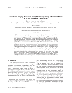 Geostatistical Mapping of Mountain Precipitation