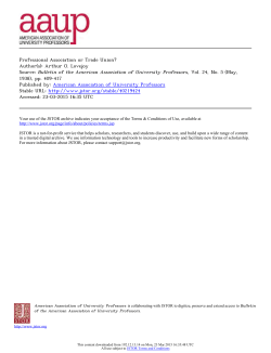 Professional Association or Trade Union?