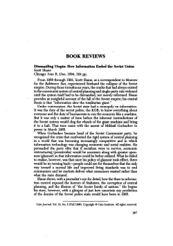 Dismantling Utopia: How Information Ended the Soviet Union by