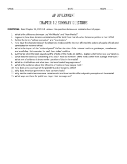 ap govERNMENT CHAPTER 12 SUMMARY Questions