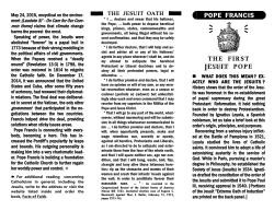 francis - the first jesuit pop