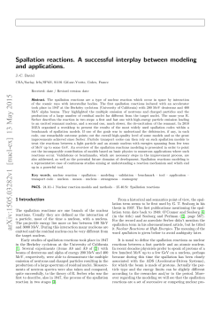 Spallation reactions. A successful interplay between modeling and