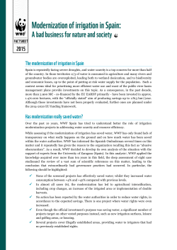 Spain is repeatedly facing severe droughts, and water scarcity is a