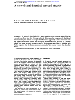 A case of small-intestinal mucosal atrophy