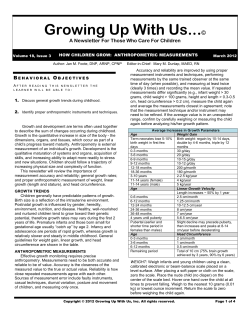 March 2012 - Growing Up With Us