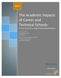 The Academic Impacts of Career and Technical Schools