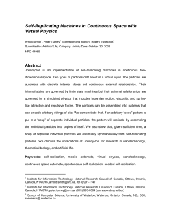 Self-Replicating Machines in Continuous Space