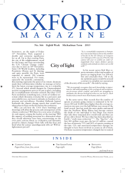 magazine - University of Oxford
