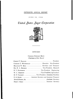 United States Sugar Corporation