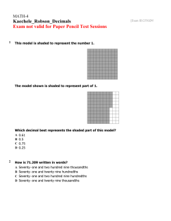 MATH-4 Exam [E-255GDV] Kaechele_Robson_Decimals