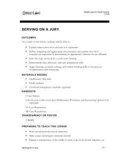 serving on a jury - Street Law, Inc.