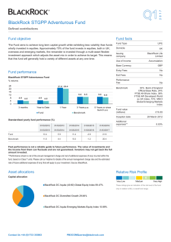 BlackRock STGPP Adventurous Fund