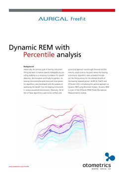 Dynamic REM with Percentile analysis
