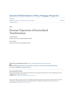 Peruvian Trajectories of Sociocultural Transformation