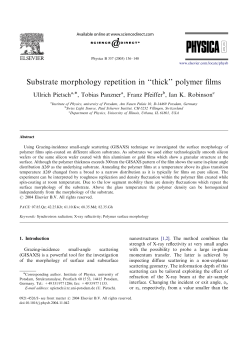 Substrate morphology repetition in ``thick`` polymer films