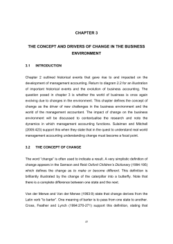 chapter 3 the concept and drivers of change in the business