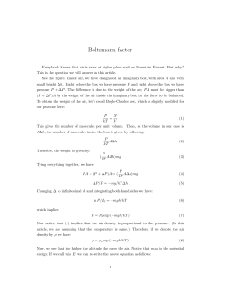 Boltzmann factor