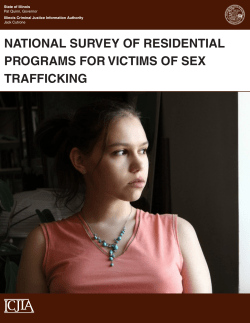 National survey of residential programs for victims of sex trafficking