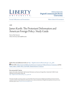 James Kurth: The Protestant Deformation and American Foreign Policy