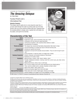 11 The Amazing Octopus - Houghton Mifflin Harcourt