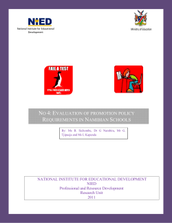no 4: evaluation of promotion policy requirements in