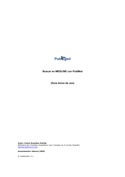 Buscar en MEDLINE con PubMed (Gu&iacute;a breve de uso)