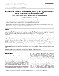 The effects of hydrogen gas inhalation during ex