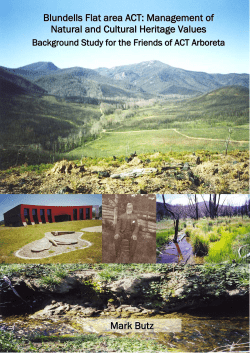 Blundells Flat area ACT: Management of Natural and