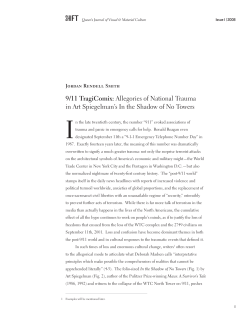 9/11 TragiComix: Allegories of National Trauma in Art