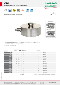 Capacity from 250 kg to 100000 kg COMPRESSION