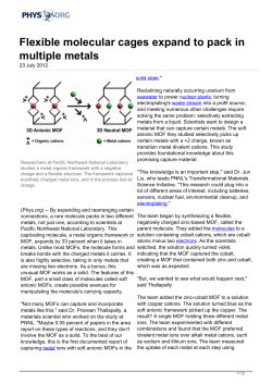Flexible molecular cages expand to pack in multiple metals