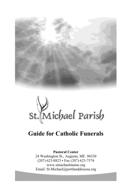 Guide for Catholic Funerals