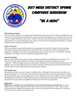 Mesa District Spring Camporee 2017 Guidebook