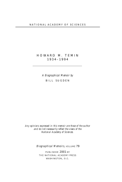 Howard M. Temin - National Academy of Sciences