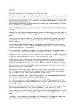 HEART Too much prolonged high intensity exercise - Heart