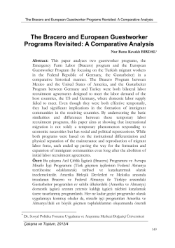 The Bracero and European Guestworker Programs Revisited: A